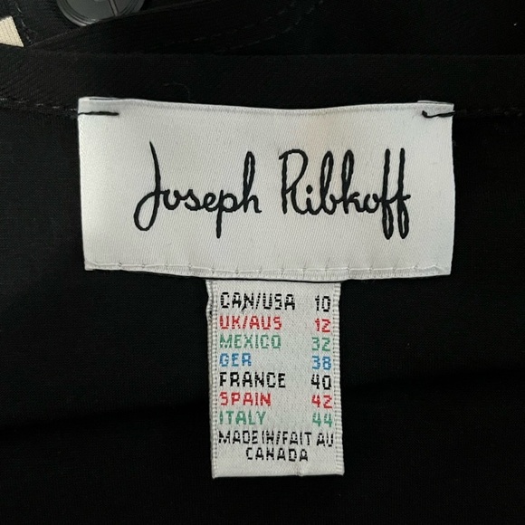 Joseph Ribkoff Top Style 174900 Black Long Sleeve Rounded Neckline - Picture 2 of 9